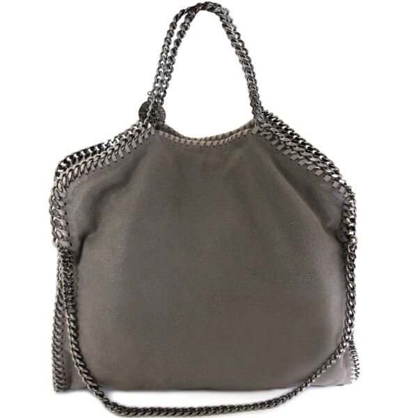 Stella McCartney Grey Falabella Fold Over Tote now for sale at labellov vintage fashion webshop belgium
