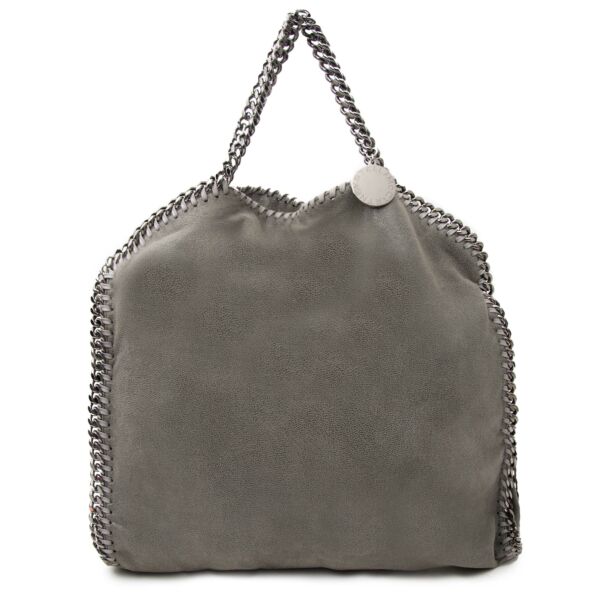 Stella McCartney Grey Falabella Fold-Over Bag for sale online