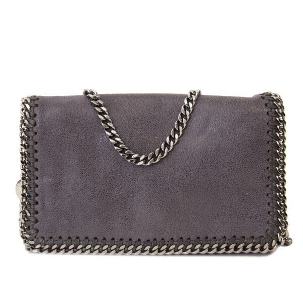 Authentic second hand vintage brand new Stella McCartney Grey Falabella Cross Body Bag buy online webshop LabelLOV