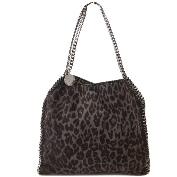 Secondhand Stella McCartney Leopard Falabella Small Tote Bag at Labellov