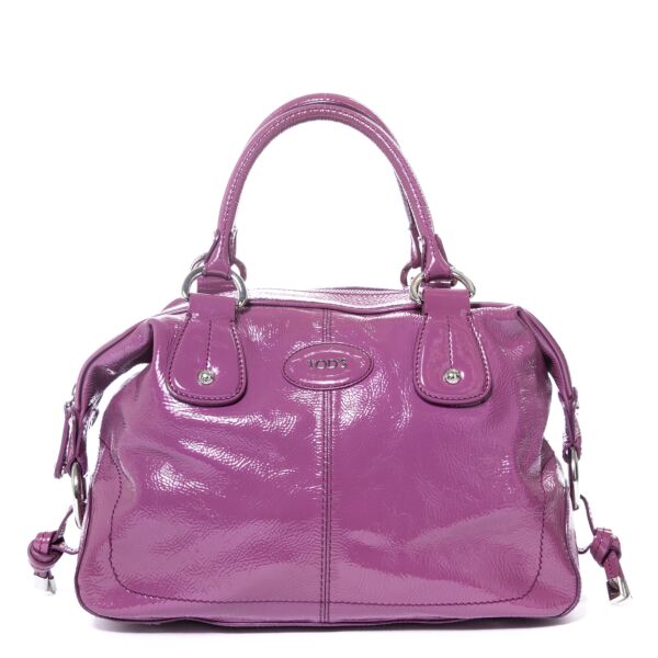 Tod's Purple Patent Leather Bag
