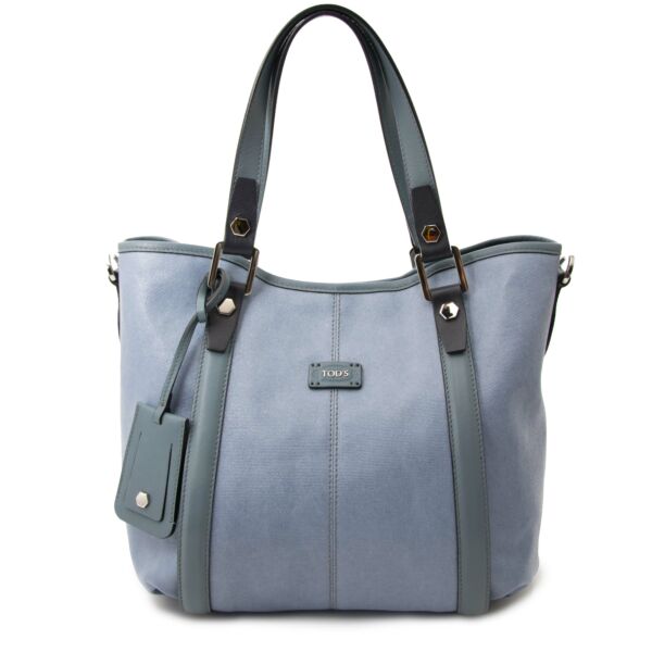 Buy your authentic Tod's Blue Canvas Bag for the best price