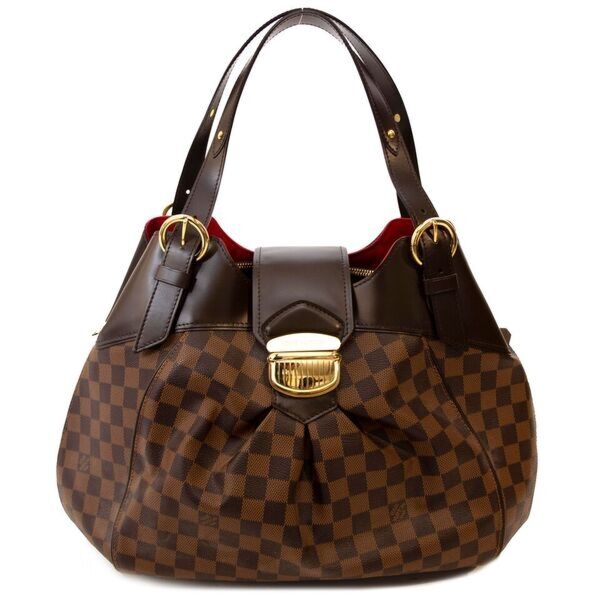 Louis Vuitton Damier Ebene Canvas Sistina GM Bag 