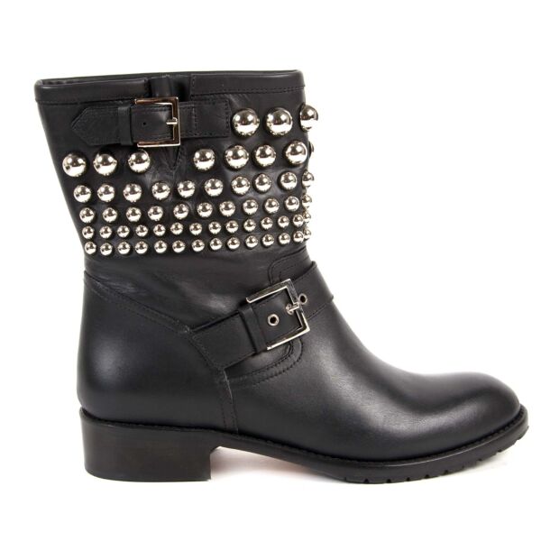 Koop en verkoop uw authentieke RED Valentino Black Studded Boots - Size 40  aan de beste prijs