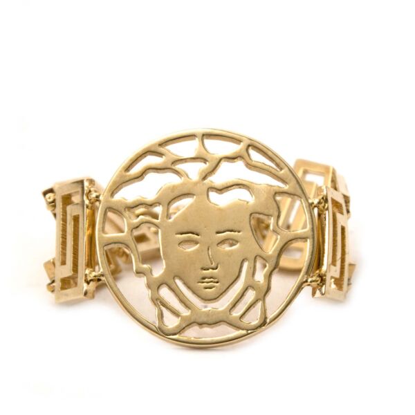 Versace Gold Tone Medusa Bracelet