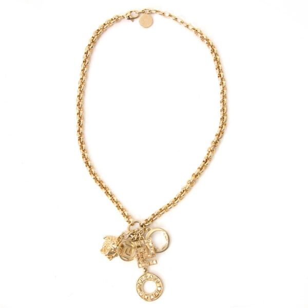 Buy authentic versace charms medusa necklace at labellov vintage fashion webshop belgium