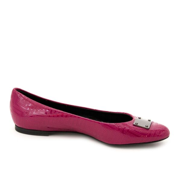 Gianni Versace Couture Patent Fuchsia Ballerinas - size 37,5