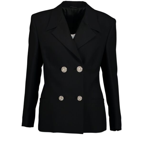  Buy and sell 100% authentic Versace Black Medusa Heads Buttons Blazer