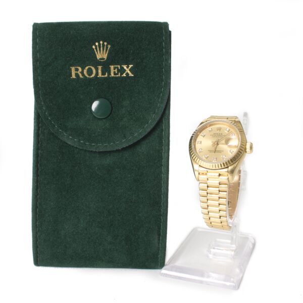 Rolex Women's Yellow Gold Presidential Diamond Datejust 26 Watch