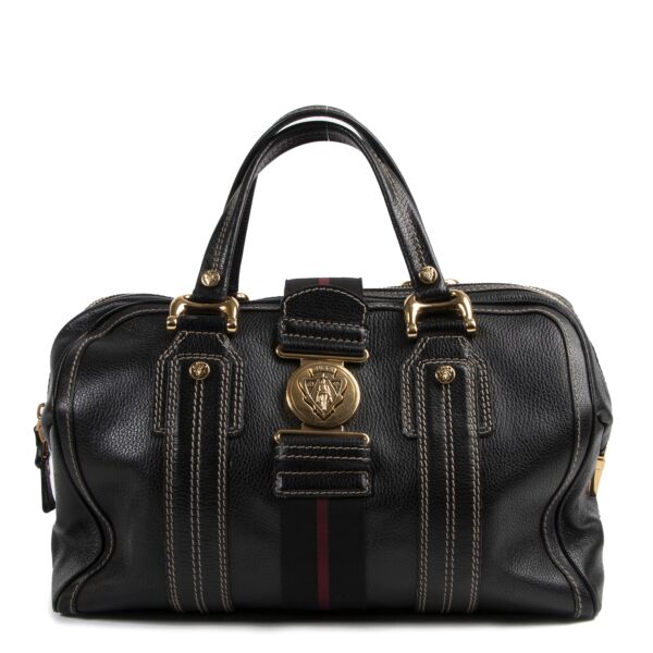 Gucci Black Aviatrix Large Boston Bag for the best price at Labellov