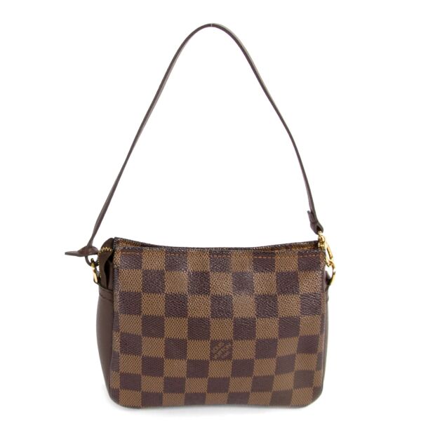 Louis Vuitton Damier Square Trousse Pochette Shoulder Bag now for sale at labellov vintage fashion webshop belgium