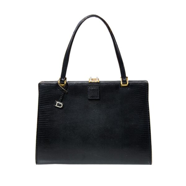 Delvaux Black Leather Handbag