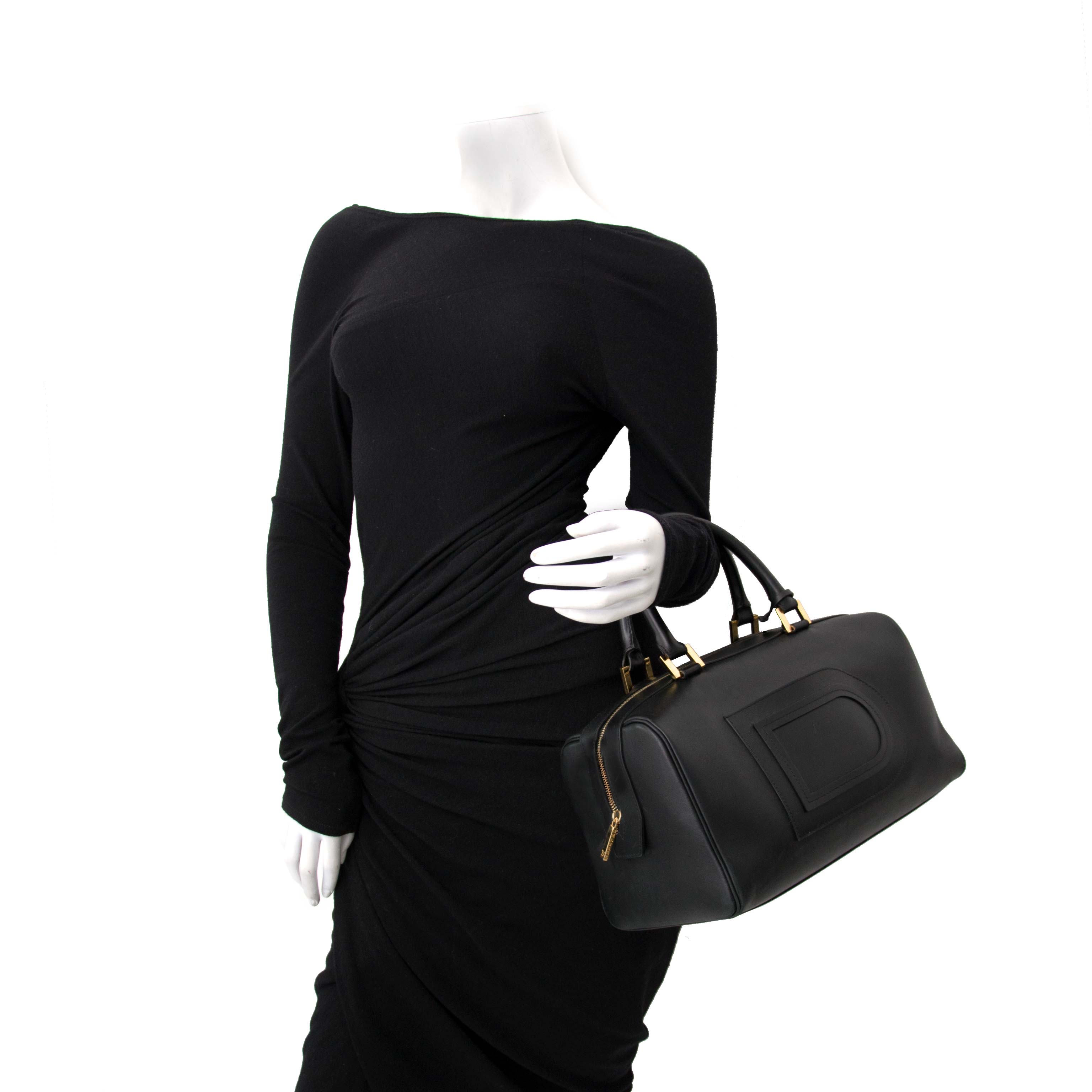 ◆Valluat◆ DELLUA BAG BLACK [正規品/関税込] Delvaux Black Leather Parole Bag ○ Labellov ○ Buy and Sell