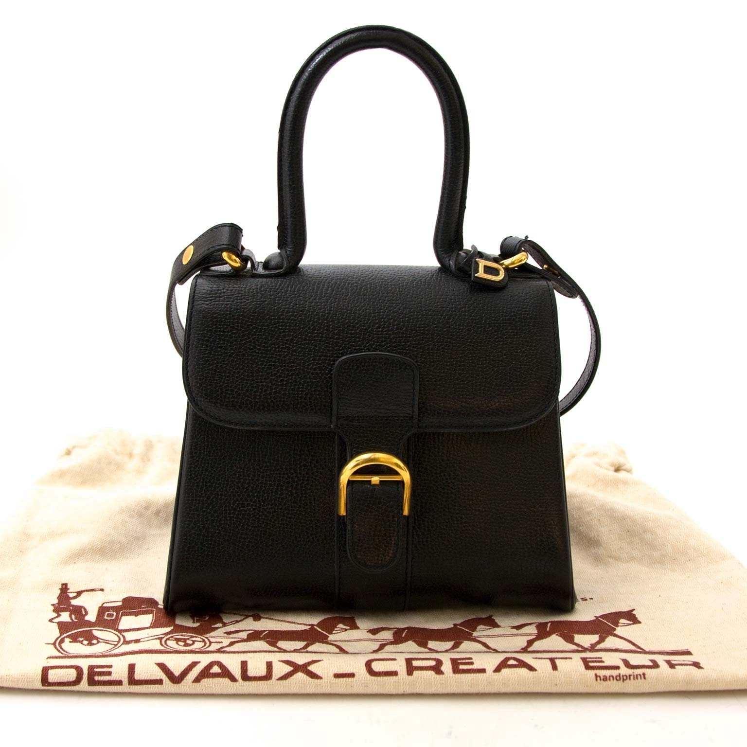 Delvaux Black Brillant Mini + Strap ○ Labellov ○ Buy and