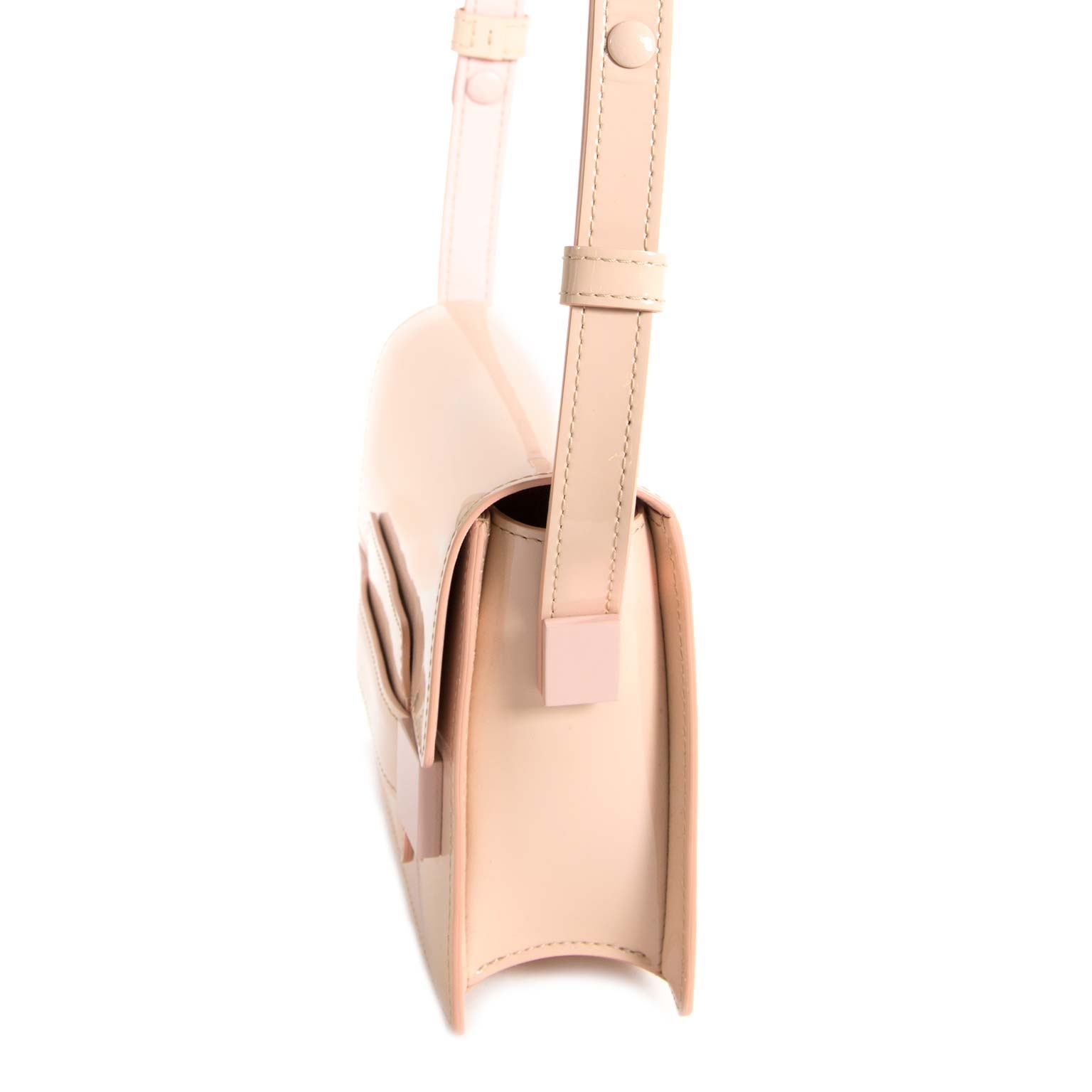 Delvaux Madame Mini Patent Pink Labellov Buy and Sell Authentic Luxury