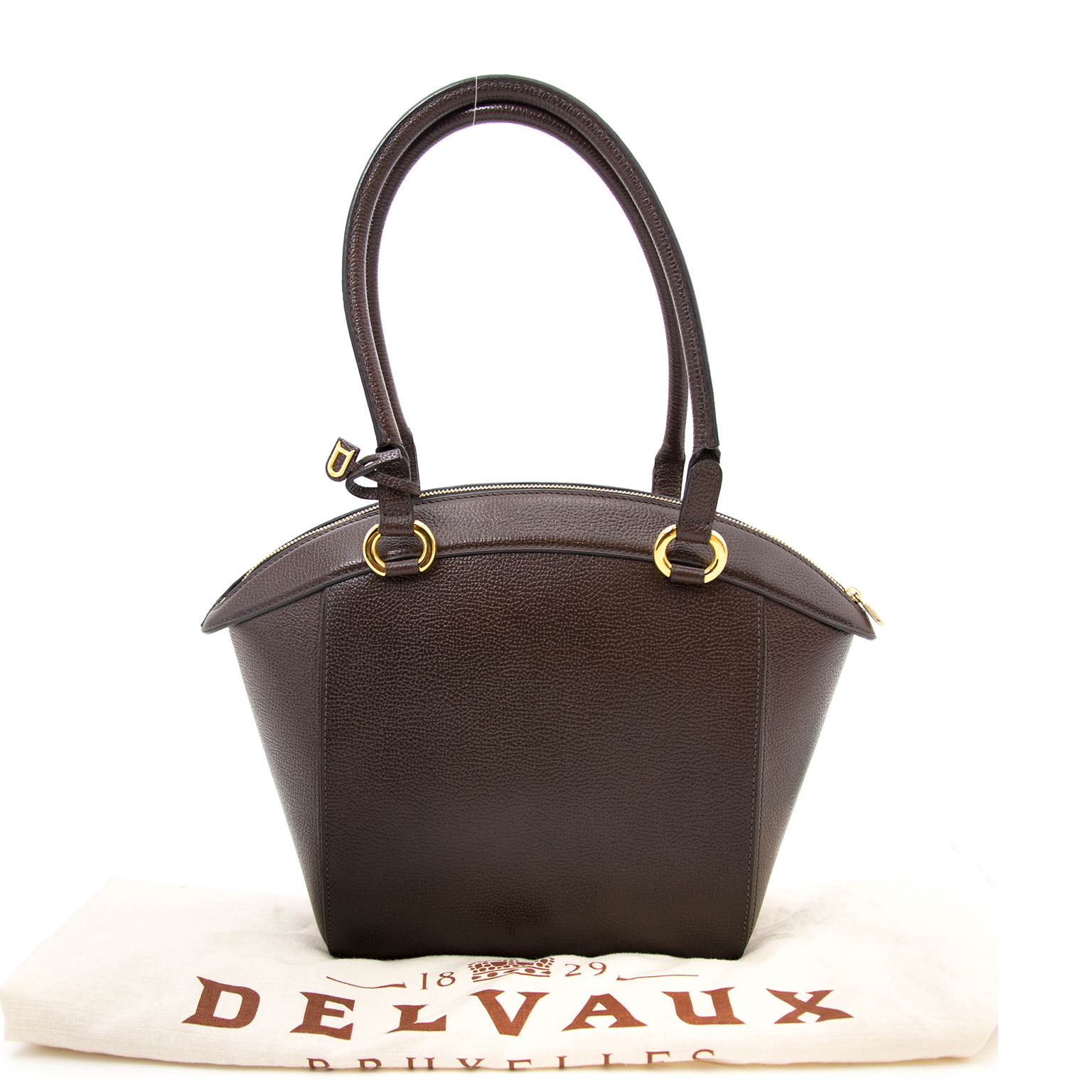 delvaux-vintage-brown-shoulder