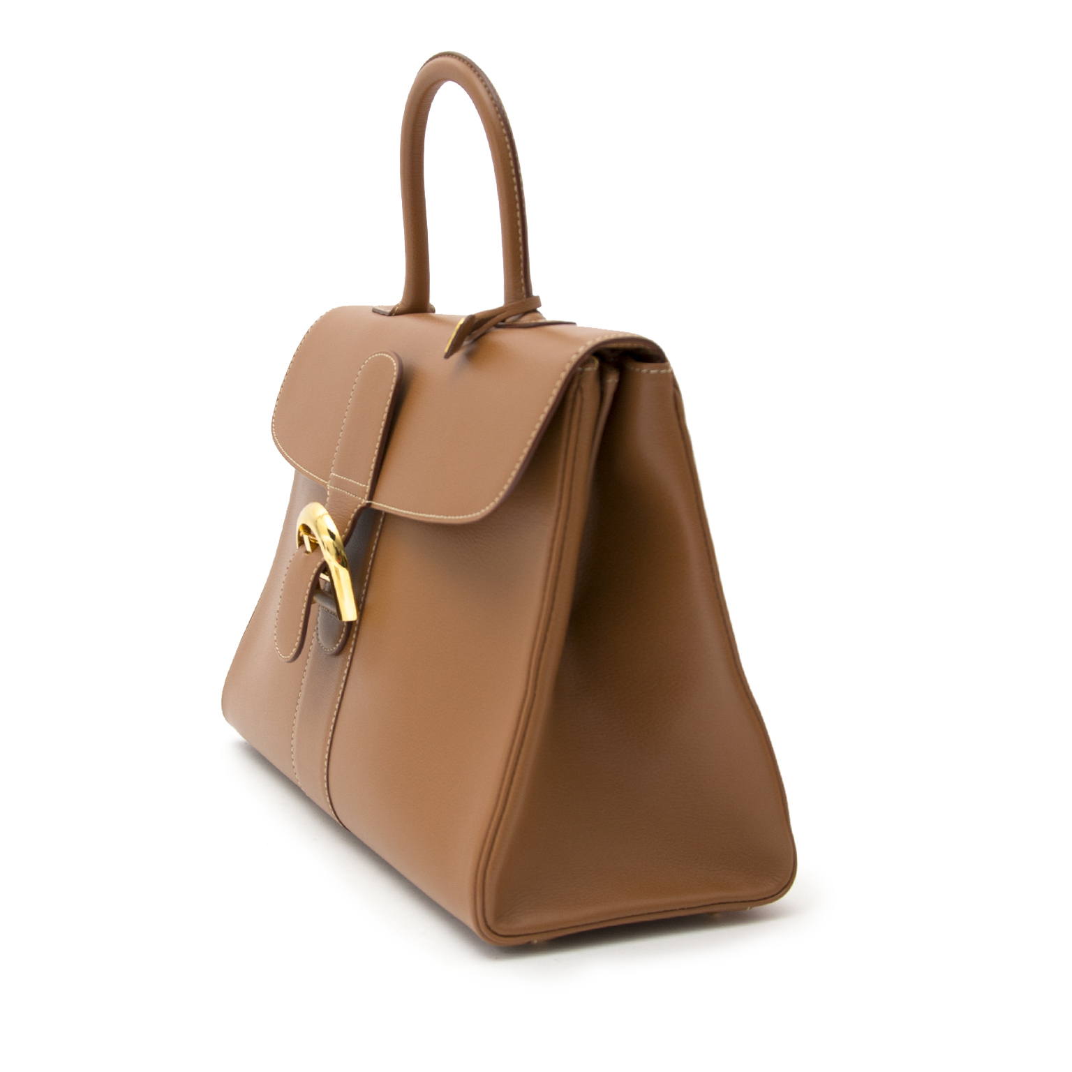 New Delvaux Brillant MM Sand + strap at 1stDibs