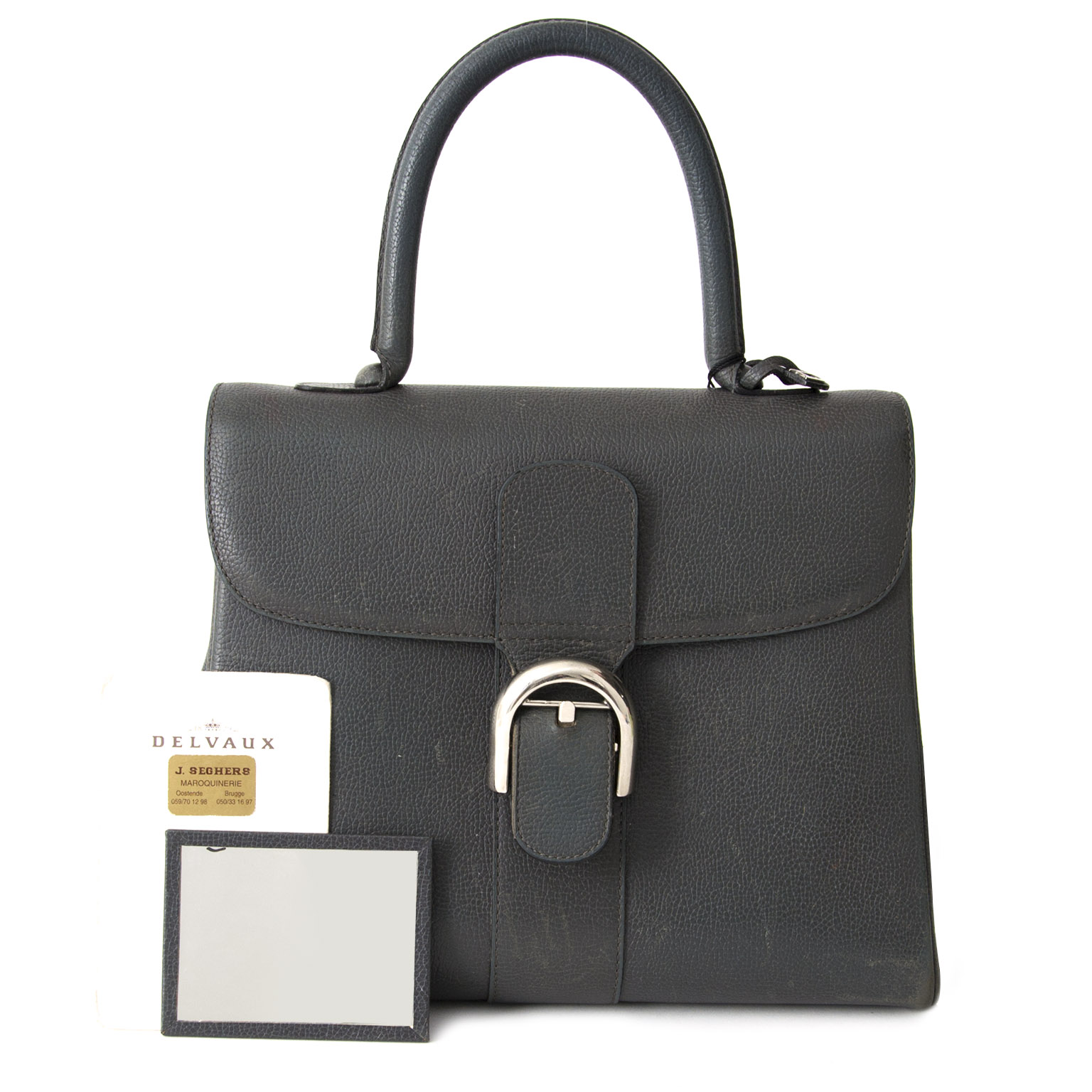 Delvaux Grey Brillant MM Jumping ○ Labellov ○ Buy and Sell