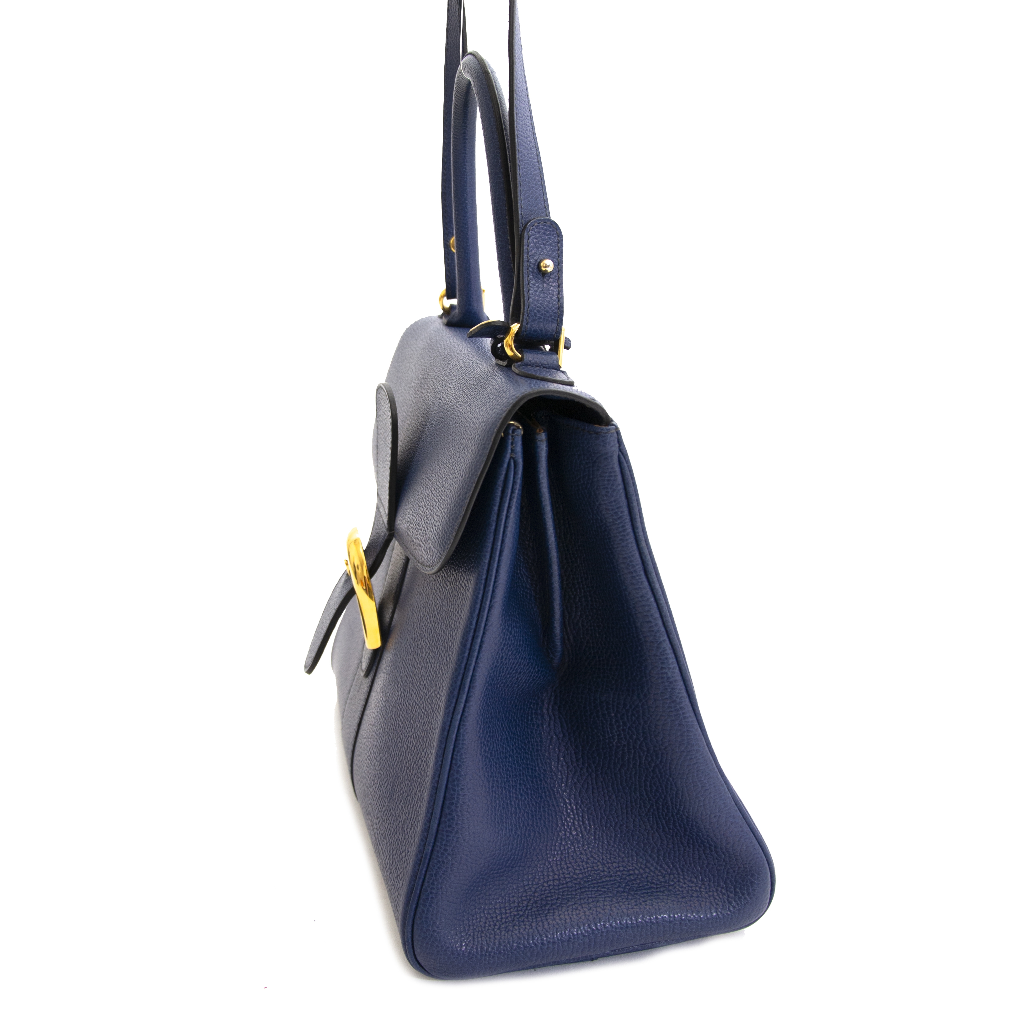 DELVAX ブリヨン　MM ネイビー DELVAUX デルヴォー ブリヨン MM ドリーマー PVC ラバー 限定 バッグ