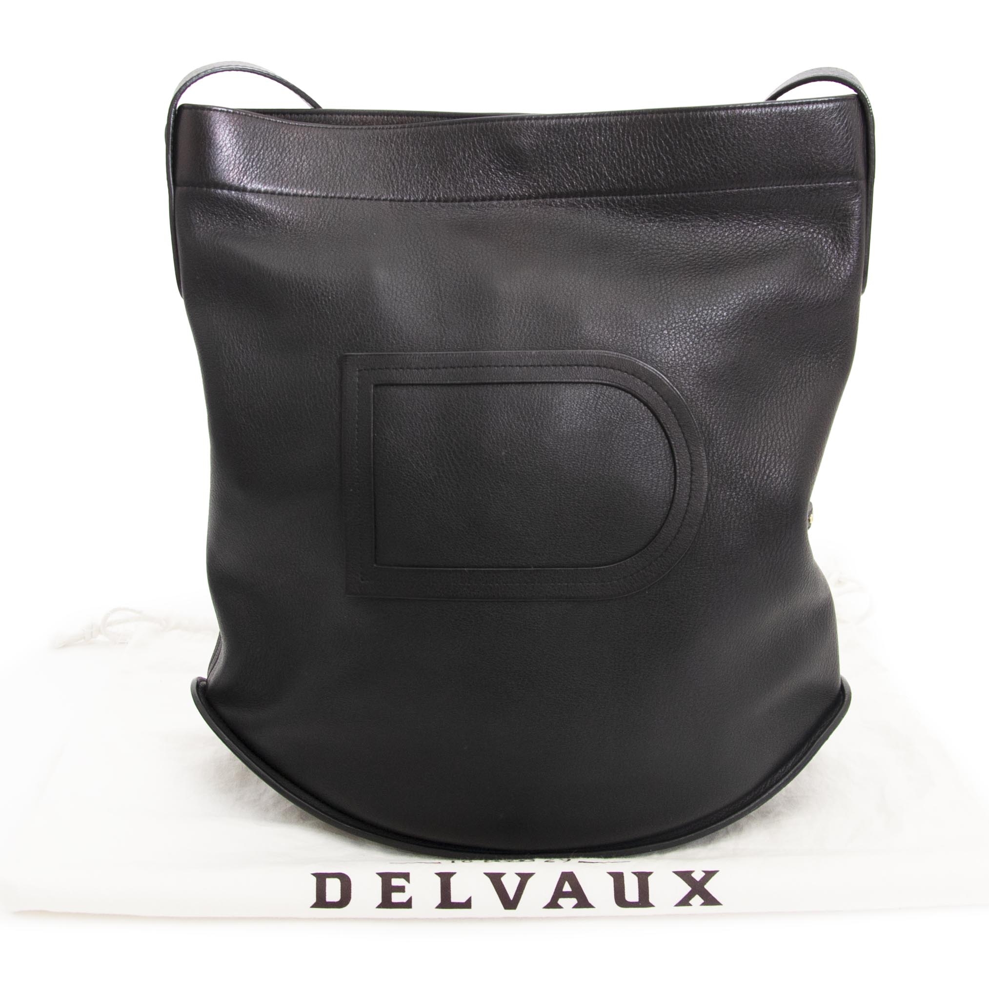 Delvaux Black Le Pin Shoulder Bag Labellov Buy and Sell Authentic Luxury