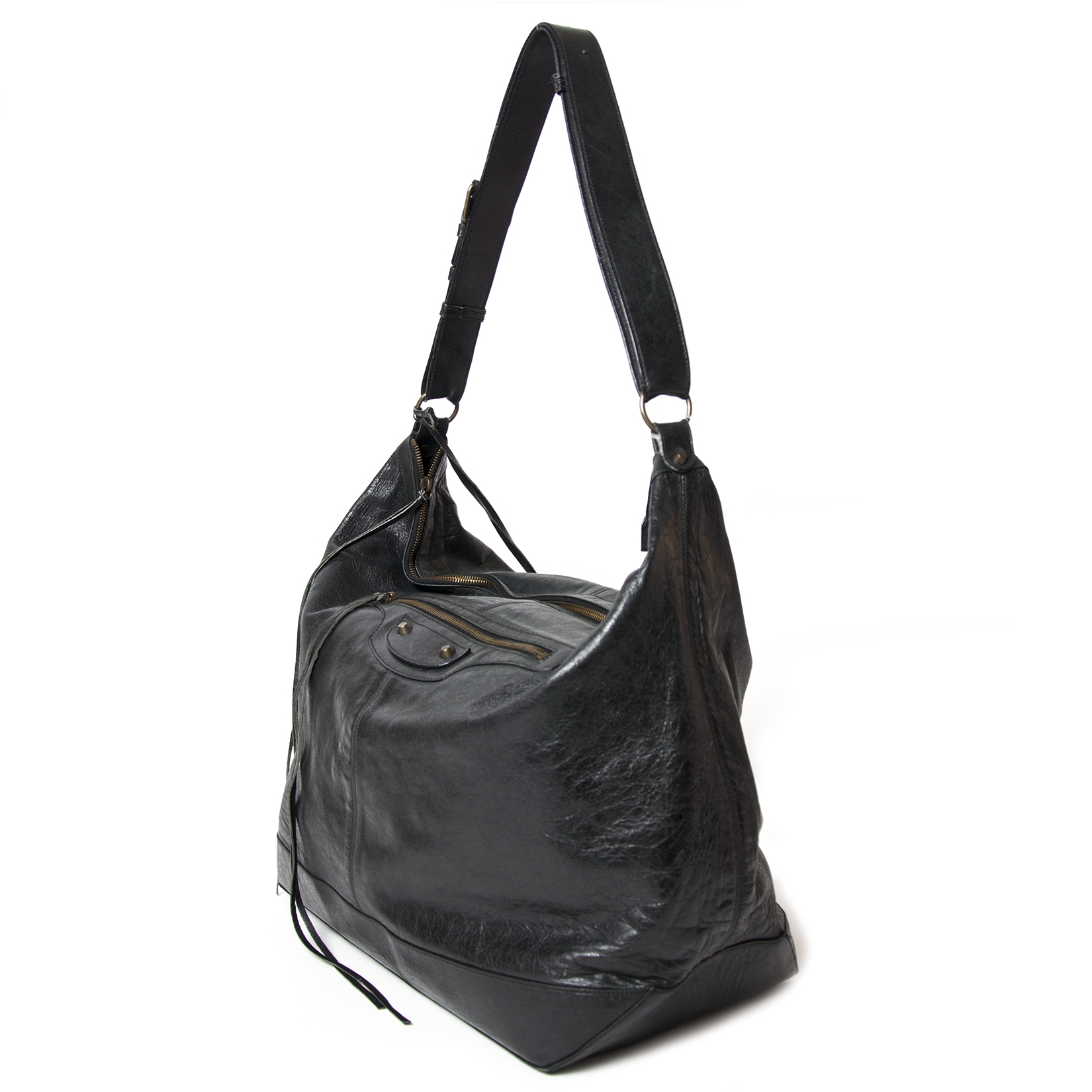 Balenciaga Black Courier Bag ○ Labellov ○ Buy and Sell