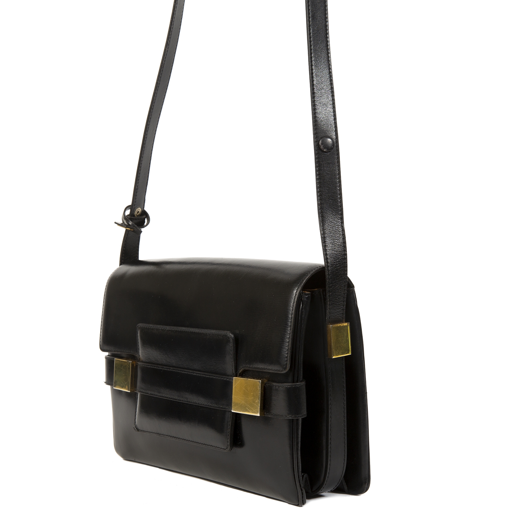 Delvaux Madame Black Leather Mini Bag, 女裝, 手袋及銀包, 長銀包- Carousell