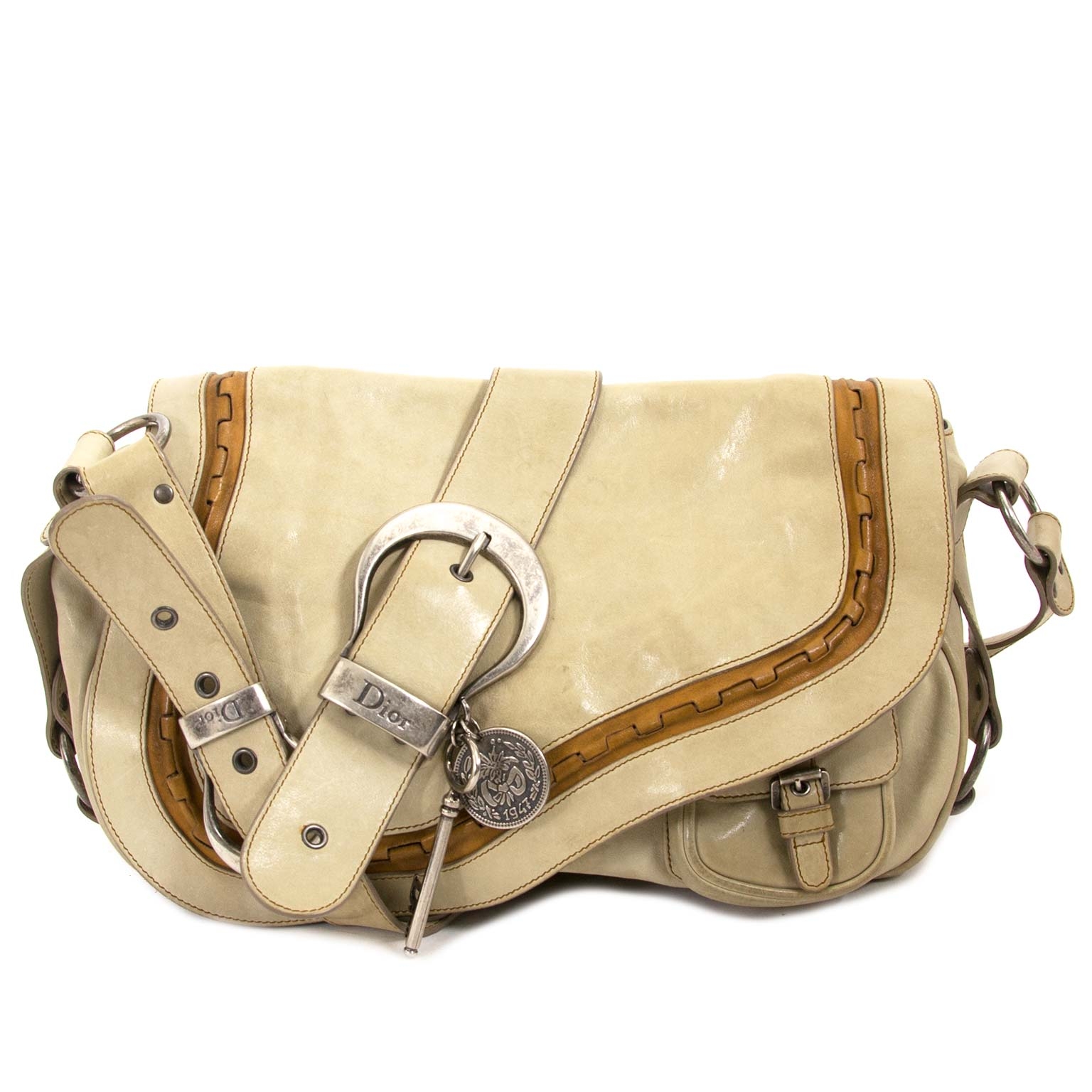 Saddle sales dior beige
