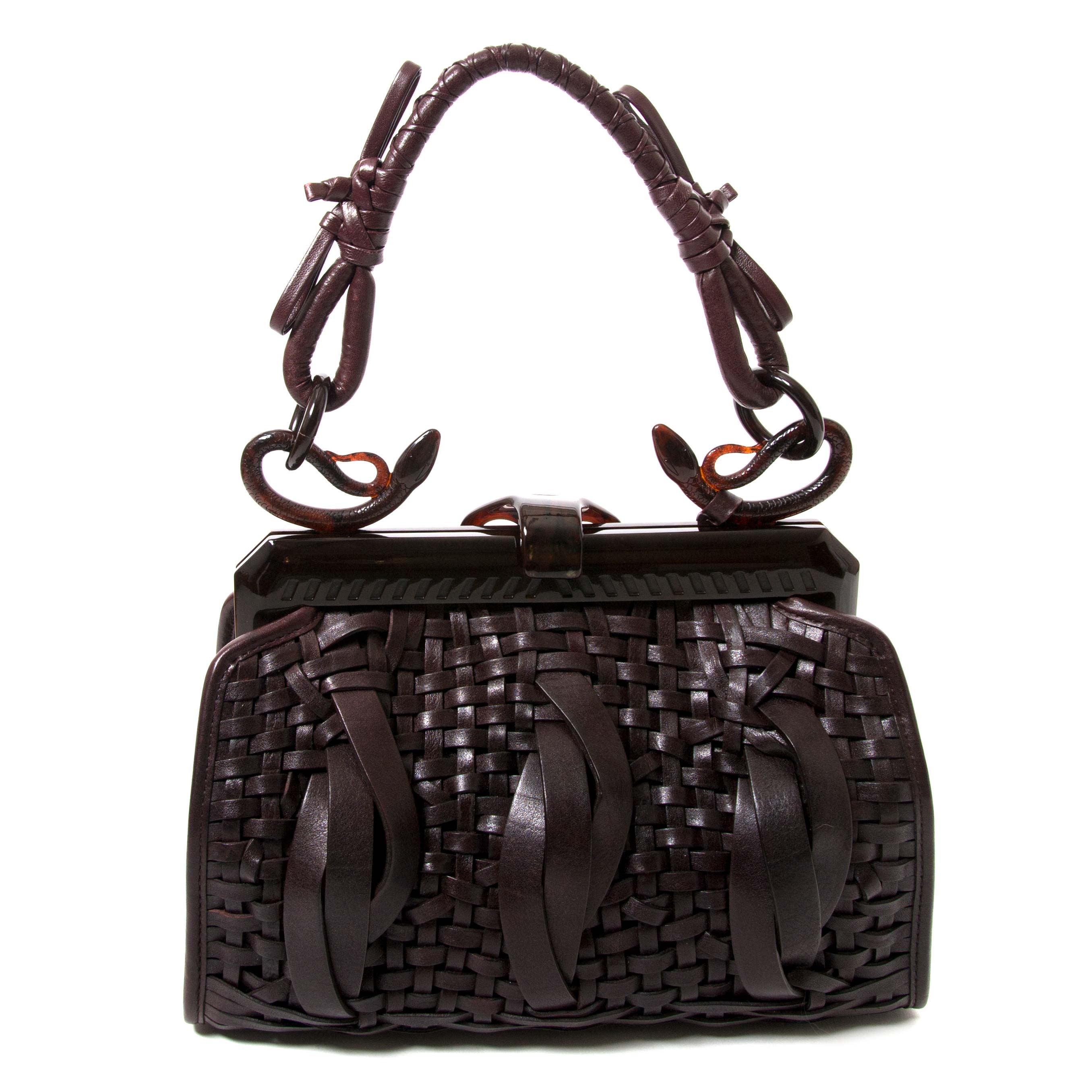 Christian Dior Samourai 1947 Intrecciato Frame Bag ○ Labellov