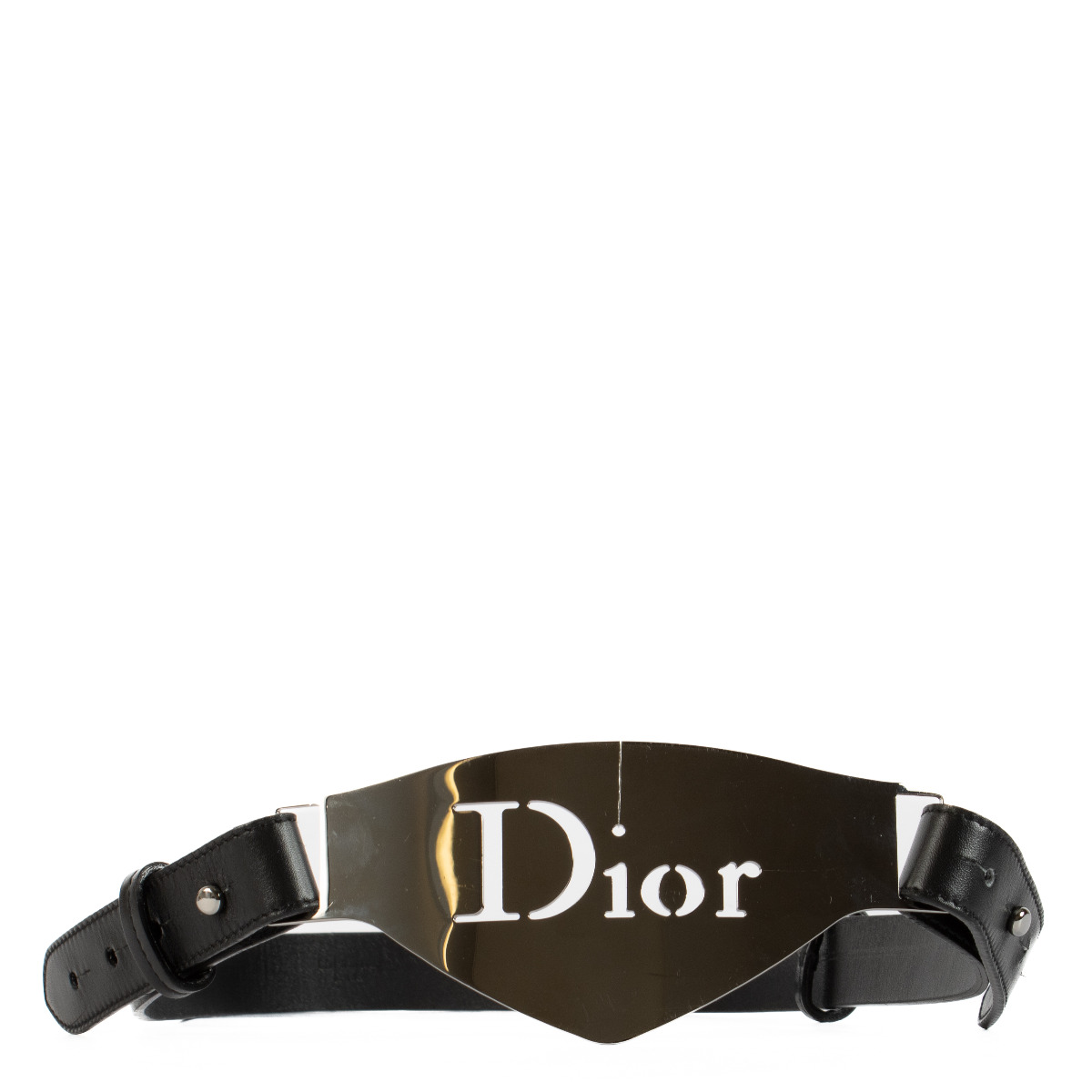 CHRISTIAN DIOR Galliano Vintage Black Diorissimo Canvas CD