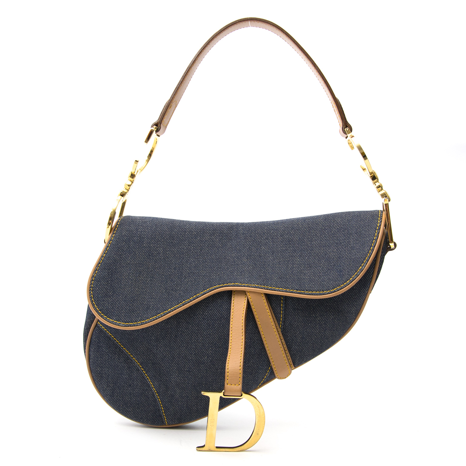 Dior Denim Saddle Bag (SHG-35475) – LuxeDH