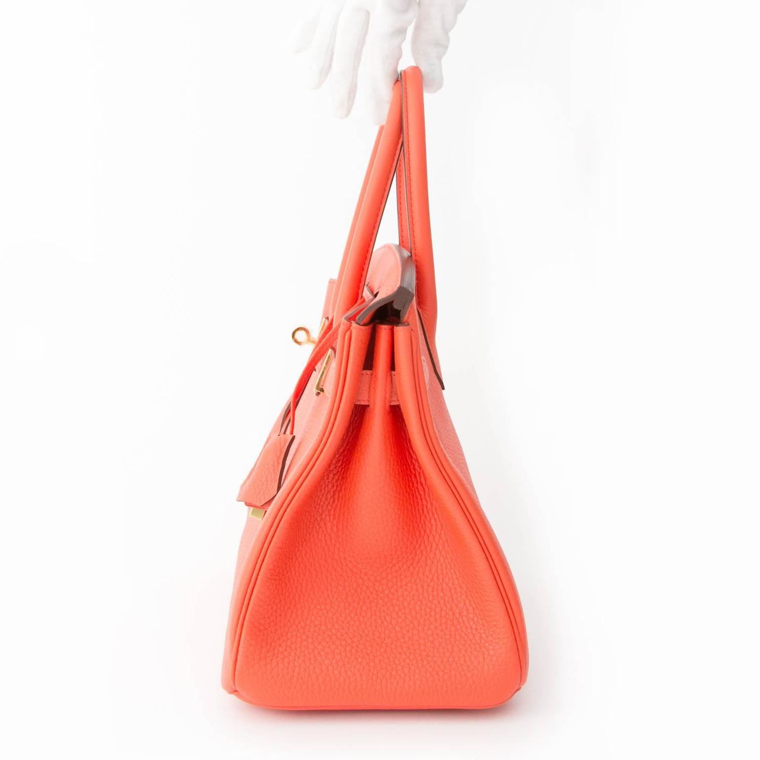 Brand New Hermes Birkin 30 Orange Poppy ○ Labellov ○ Buy and