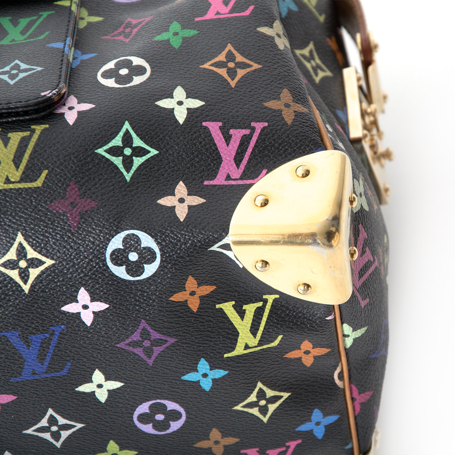Louis Vuitton Black Monogram Multicolore Canvas Speedy 30
