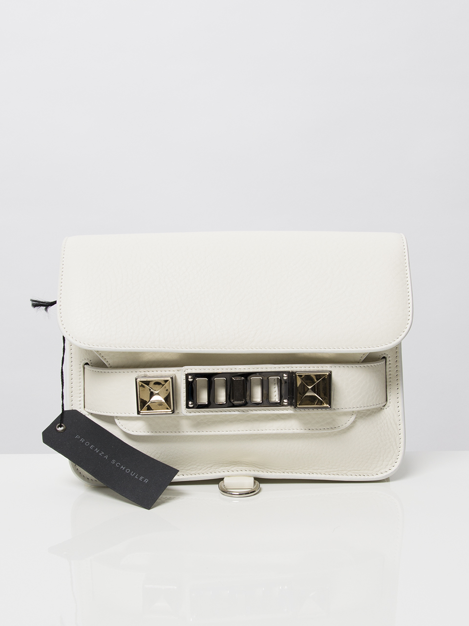 Proenza Schouler PS11 Mini Classic Old Matt White Shoulder Bag Labellov Buy  and Sell Authentic Luxury