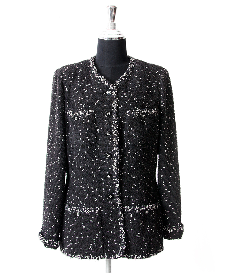 Chanel Tweed Boucle Zipper Jacket ○ Labellov ○ Buy and Sell Authentic Luxury