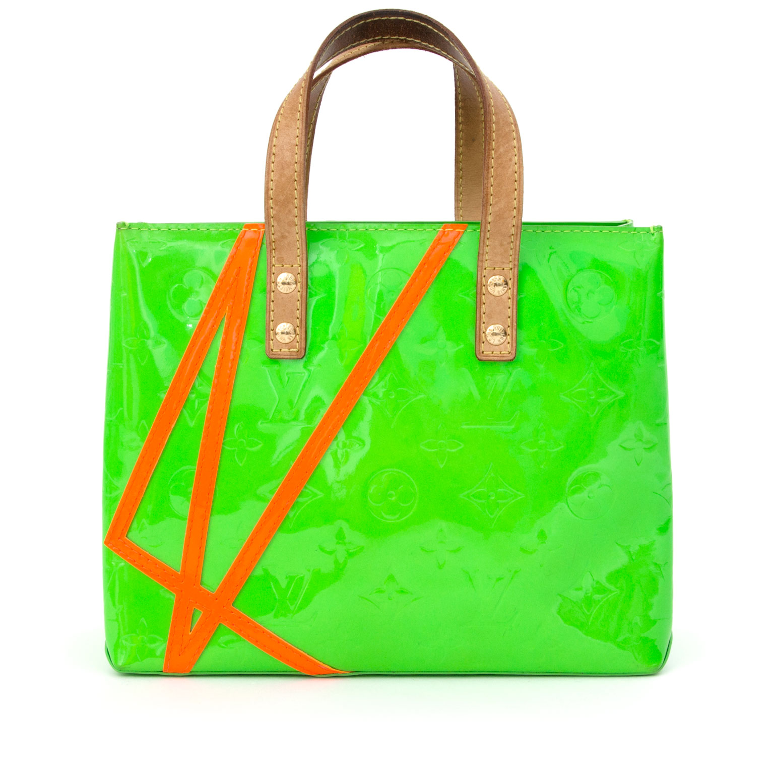 Louis Vuitton Bag On The Go Punkin Green With Dust Bag 881 (J1068