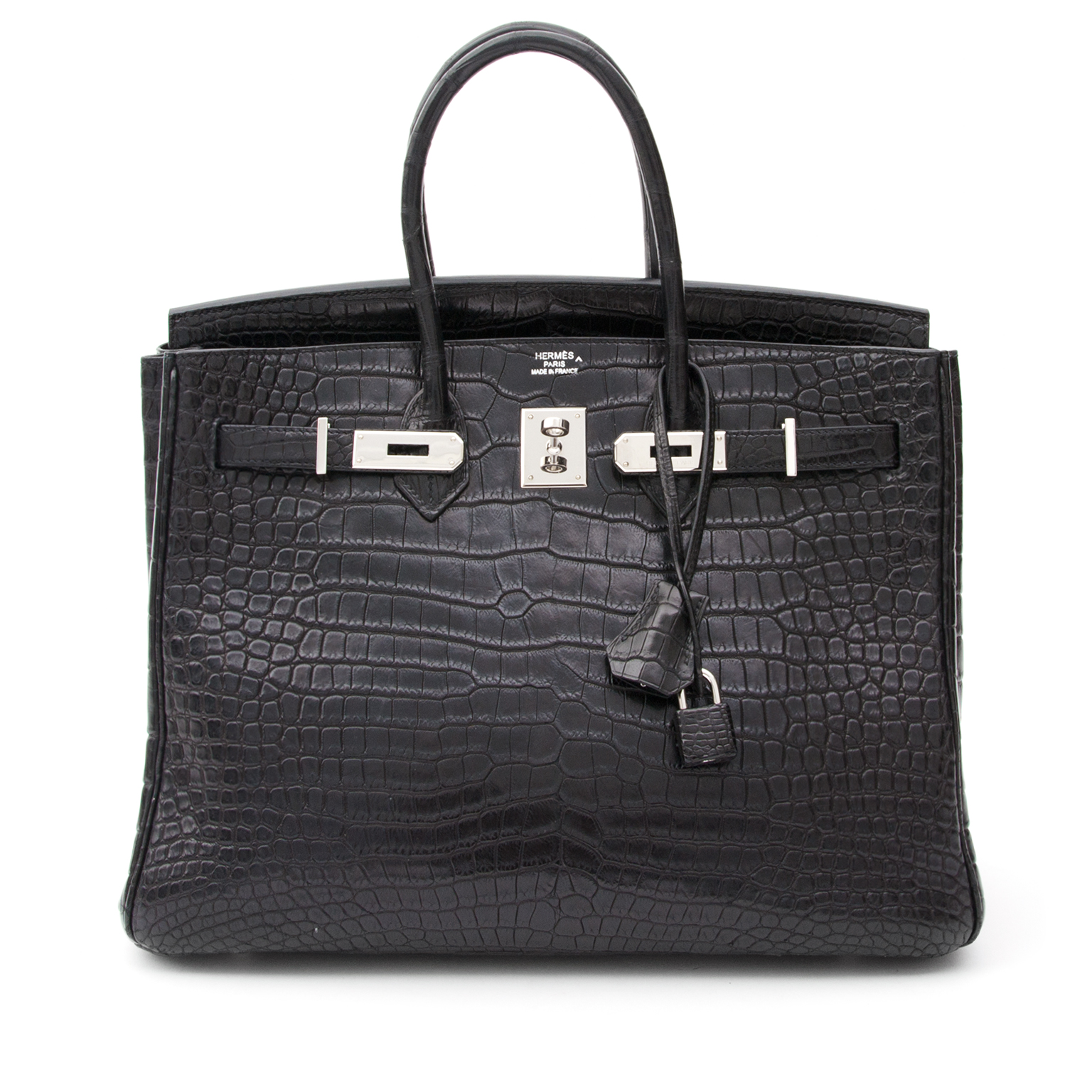 Hermès Birkin 35 Black Matte Alligator PHW ○ Labellov ○ Buy and Sell  Authentic Luxury