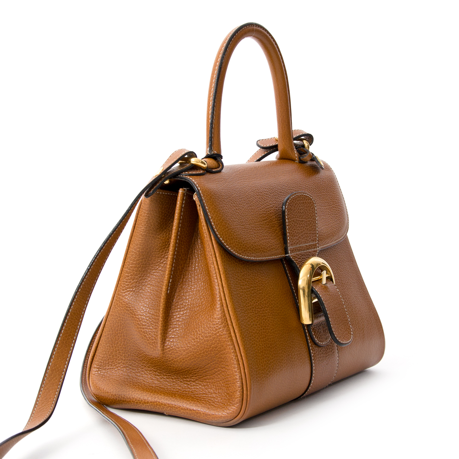 Delvaux Brillant PM Cognac Shoulder Strap at 1stDibs