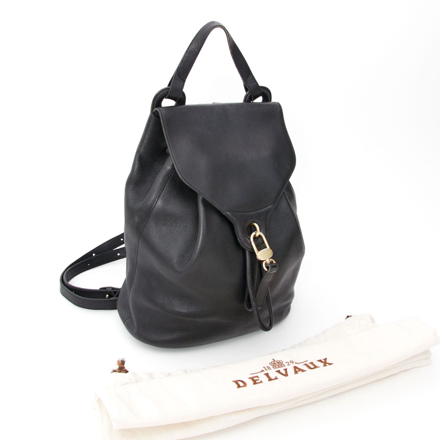 Delvaux Black Backpack, Buy this beautiful vintage black Delvaux ...