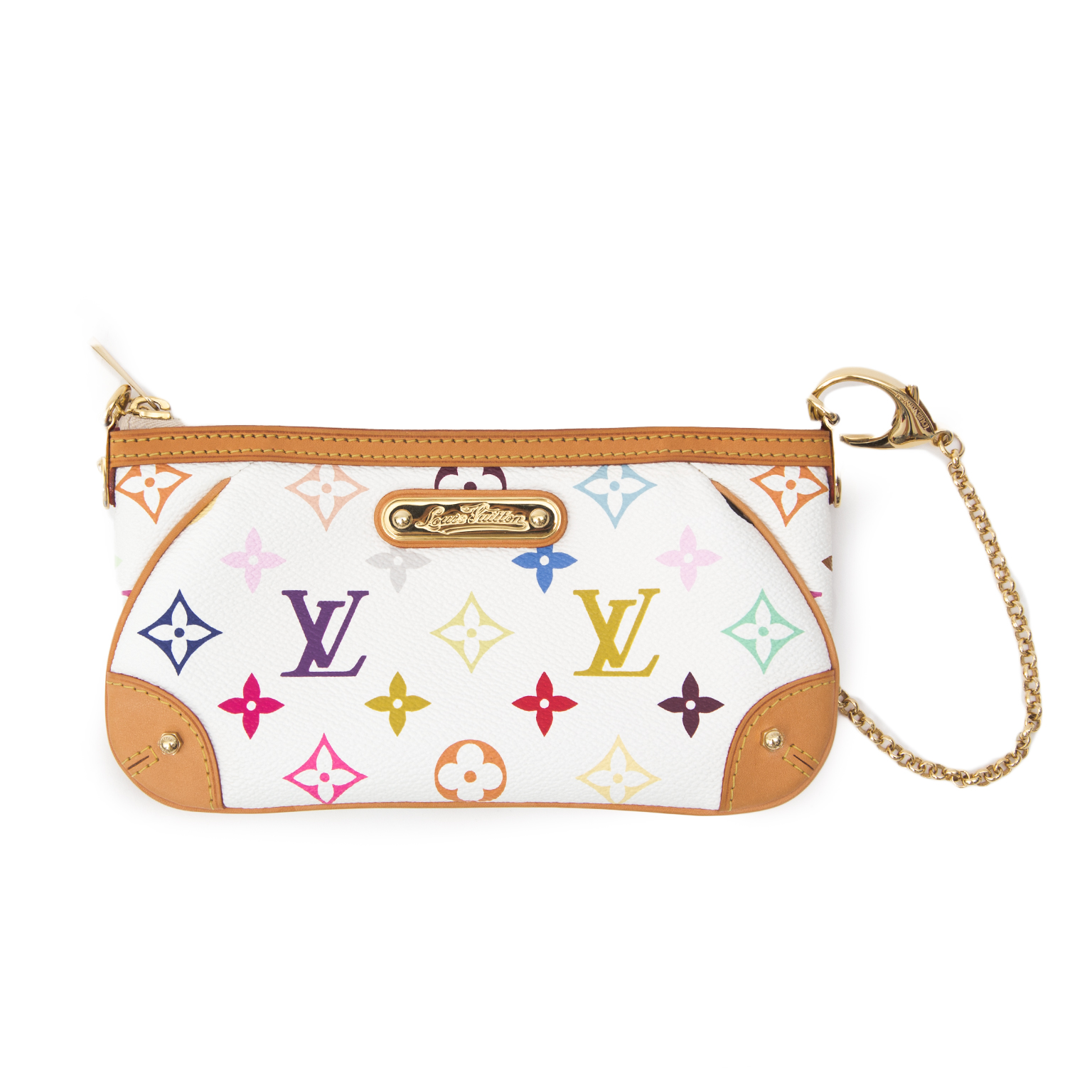 Louis Vuitton Louis Vuitton Milla Clutch White Multicolor Monogram