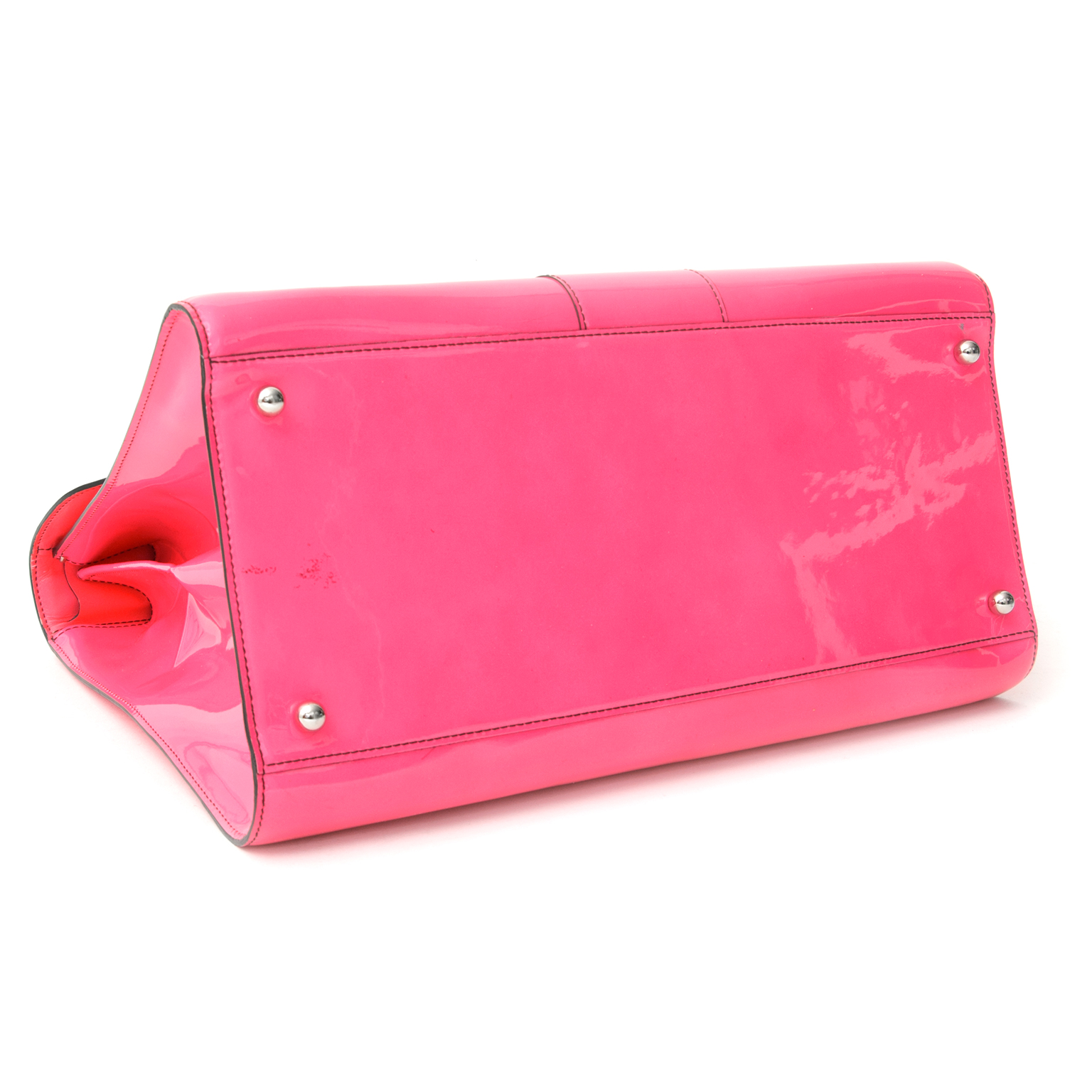 Delvaux Brillant GM Pink Fluorescent Handbag + STRAP