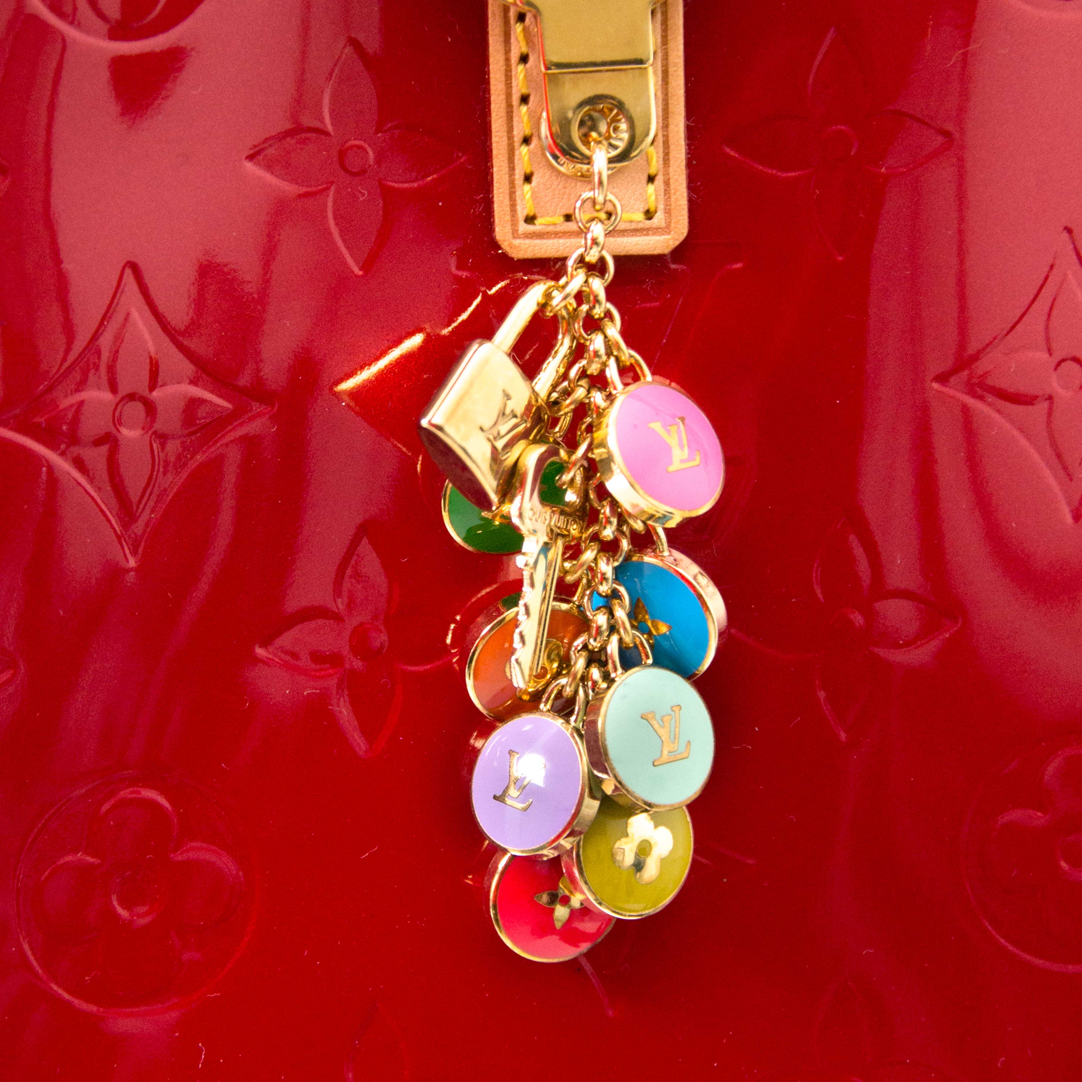 LOUIS VUITTON Pastilles Key Chain Bag Charm Multicolor 193946