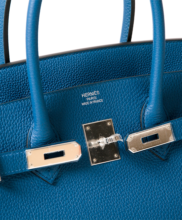 Hermes Birkin 35 Bleu de Galice Togo Palladium Hardware #T