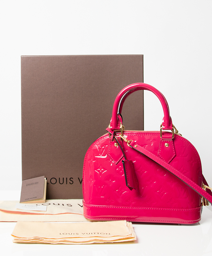 Louis Vuitton Alma BB Rose Velours - Used Authentic Bag - 9brandname