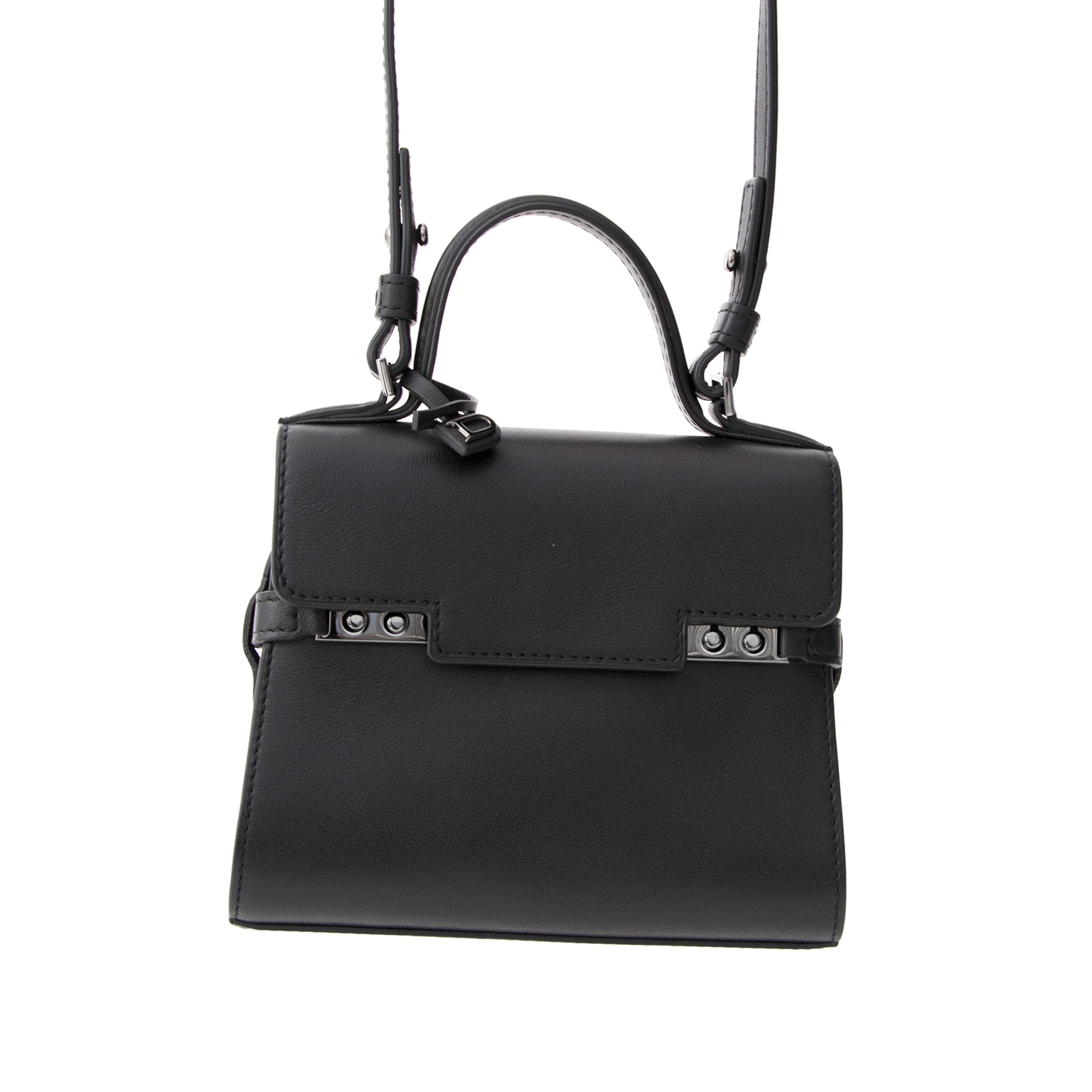 DELVAUX☆Tempete Crush Small SilkyCalf ブラックパリ発 DELVAUX☆Tempete Crush Small SilkyCalf ブラックパリ発