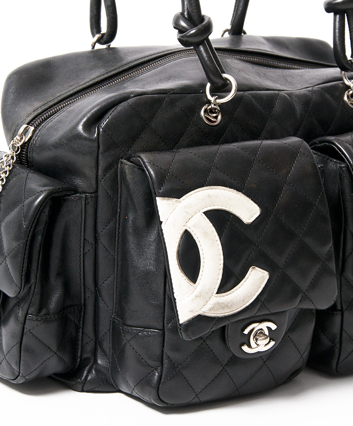 Chanel cambon reporter Black Leather ref.31782 - Joli Closet