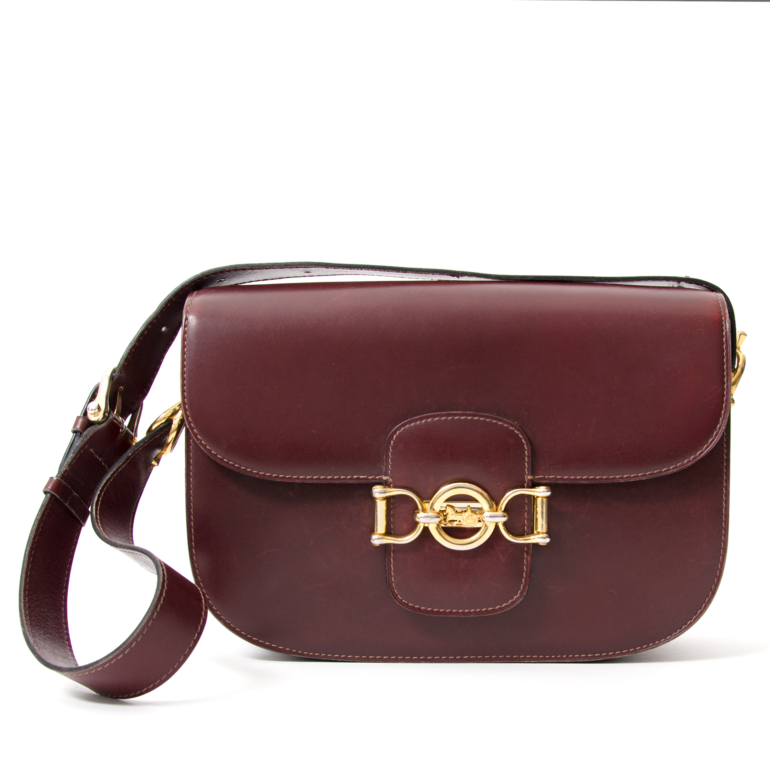 Celine maroon shop bag