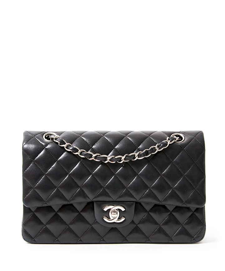 Chanel Medium Classic Flap Bag Lambskin Labellov Buy and Sell Authentic  Luxury