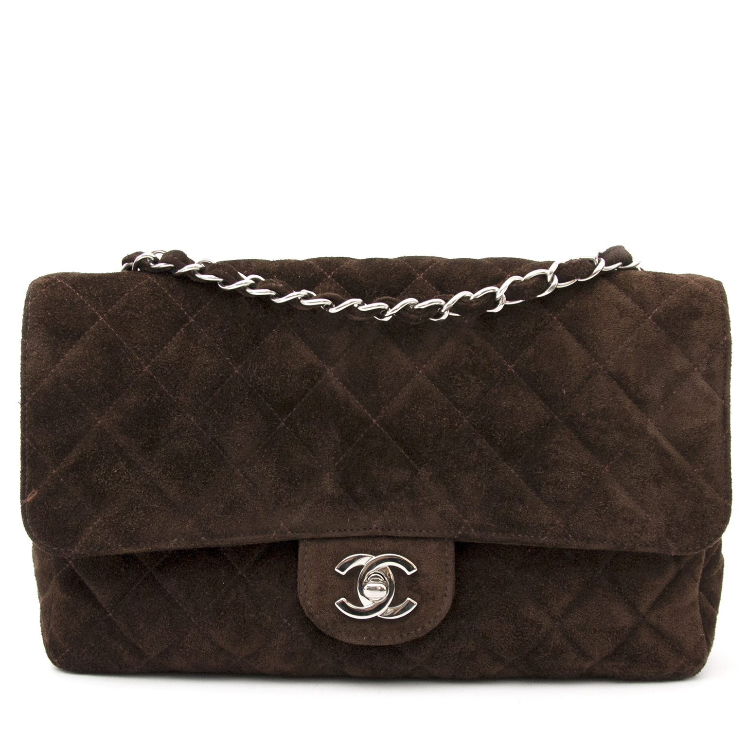 Handbag Chanel Brown in Suede - 28519644
