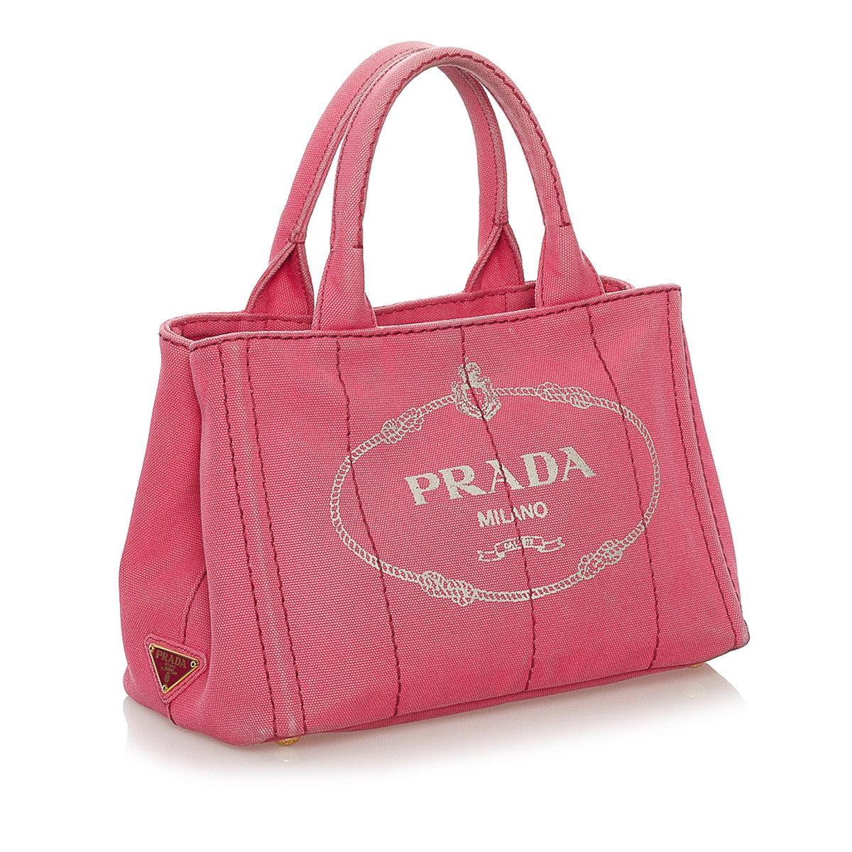 Prada Pink Small Shopper Tote Bag ○ Labellov ○ Buy and Sell Authentic Luxury