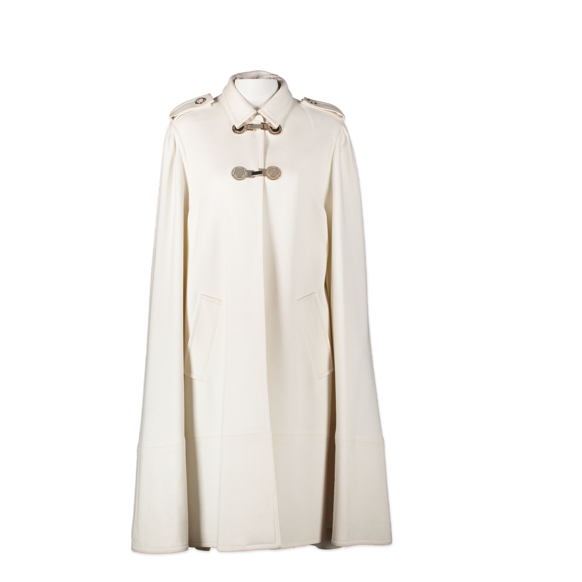 定価5.5万 タグ付✨️Heve rever cape coat ホワイト 定価5.5万 タグ付✨️Heve rever cape coat ホワイト